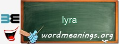 WordMeaning blackboard for lyra